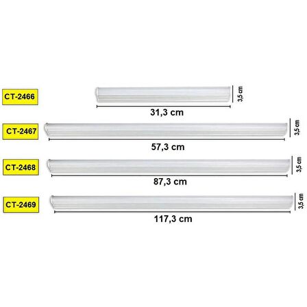 Cata Ct-2469 16W T5 Ledli Bant Armatür Beyaz