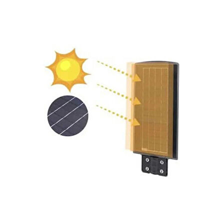 Cata Ct-4641 250W Solar Sokak Armatürü - Beyaz