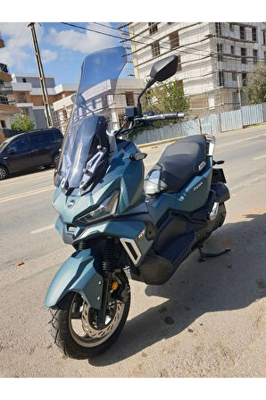 MOTOCAM SYM Adx 125 Siperlik Ön Cam 2023-2025 Model 62cm Füme Renkli 4mm