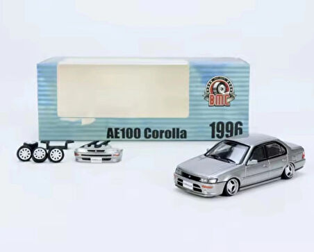 BM Creations Toyota Corolla 1996 AE100 -Grey (LHD) Model Araba 