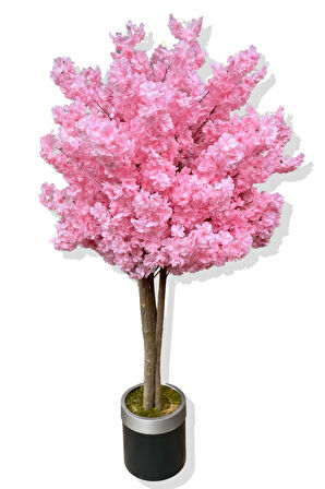 Yapay Ağaç Bahar Dalı 160 Cm Gümüş Kemerli Saksı