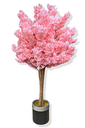 Yapay Ağaç Bahar Dalı 160 Cm Gümüş Kemerli Saksı