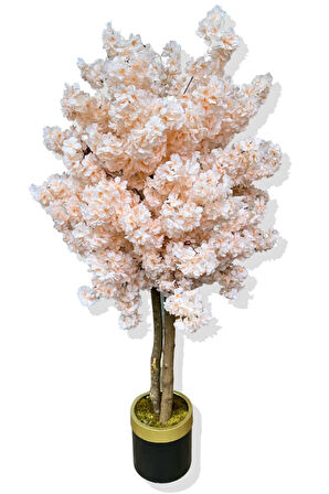 Yapay Ağaç Bahar Dalı 160 Cm Gold Kemerli Saksı