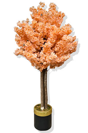 Yapay Ağaç Bahar Dalı 160 Cm Gold Kemerli Saksı