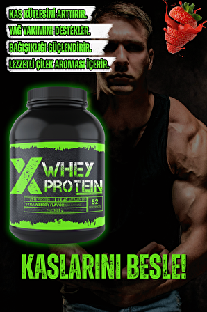Xprotein Whey Protein Tozu 1820 Gr Çilek Aromalı