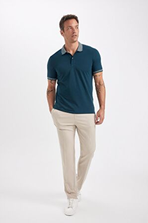 DeFacto Slim Fit Dar Kesim Kısa Kollu Pamuklu Polo Tişört D0033AXNSGN614