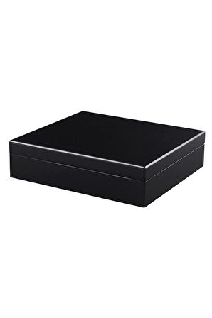 Falconetti Mat Siyah Sedir Ağacı Humidor Puro Kutusu rd28