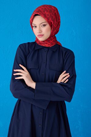 Saf İpek Eşarp 4102D (Twill İpek)