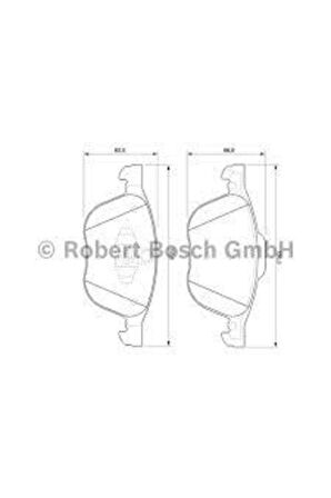 Bos-0986495215 Ön Fren Balatası C-max 2007 - 2010 C-max...