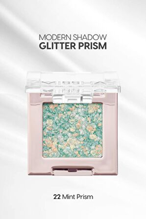 Topaklanmayan El Yapımı Holografik Simli Far Modern Shadow Glitter Prism (No.22 Mint Prism)
