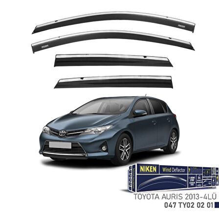 Toyota Auris Niken Kromlu Cam Rüzgarlığı 4lü Set 2013 ve Üstü