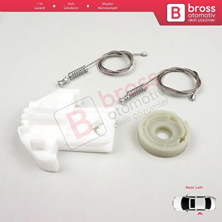 Ford Focus MK1 1998-2005 4/5 Kapı Hatchback Sedan Wagon 1143005 İçin Arka Sol Cam Kriko Tamir Seti