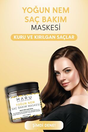 Maru Kuru Ve Yıpranmış Saçlar Için Keratin & Biotin Onarıcı Saç Maskesi 500 ml