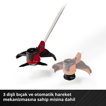 Einhell Akülü Tırpan AGILLO 36/255 BL Power X-Change (Li-Ion, 2x18V, PurePOWER Kömürsüz ön motor, elektronik hız kontrolü, çift tutma kolu, ayrılabilir mil, akü ve şarj cihazı dahil değildir) - 3411320