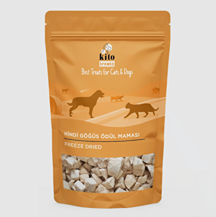 Kito Freeze Dried Hindi Göğüs Ödül Maması Köpekler İçin 