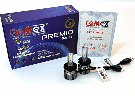 Fiat Doblo 4 Led Xenon Uzun Far Ampulu FEMEX Premio H7