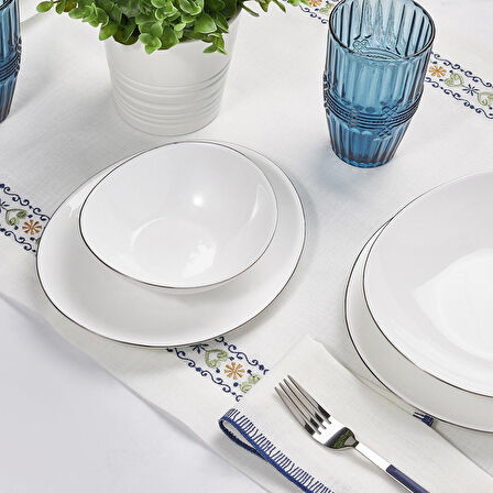 Karaca Pure 24 Parça 6 Kişilik Yemek Takımı