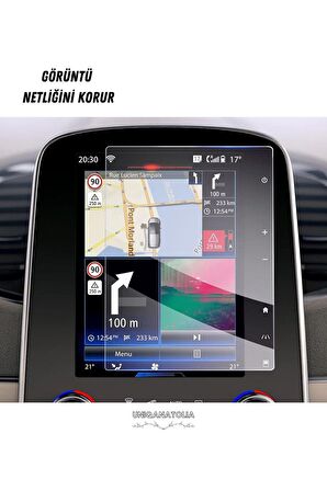 Renault Megane 8.7 İnç Navigasyon ve Digital Gösterge Panel Uyumlu Nano Ekran Koruyucu