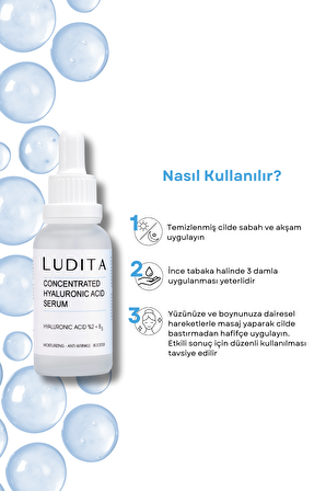 Ludita Yoğun Nemlendirici Serum (Hyaluronic Acid + B5)