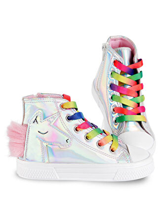 Unicorn Hologramlı Kız Sneakers