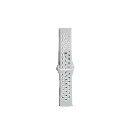 Watch 20Mm Spor Delikli Kordon - Gri-Beyaz