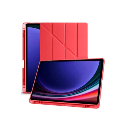 Galaxy X510 Tab S9 Fe 11 Kılıf Kalemlikli Mars Tablet Kılıfı - Kırmızı