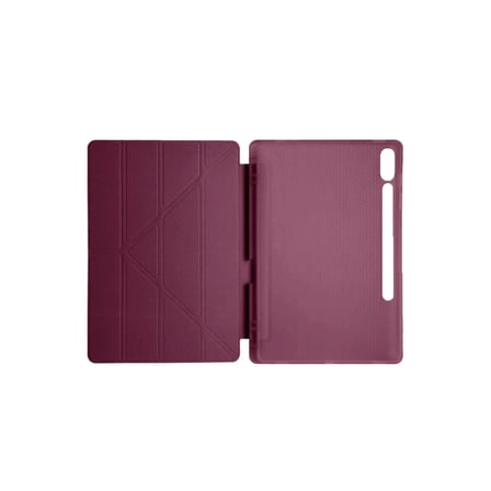 Galaxy X610 Tab S9 Fe Plus 12.4 Kılıf Kalemlikli Mars Tablet Kılıfı - Mürdüm