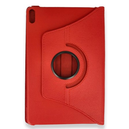 Honor Pad X8A Kılıf 360 Tablet Deri Kılıf - Kırmızı