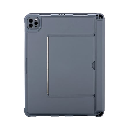 T5510D İpad Pro 13 (2024) Kılıf Palermo Ledli Klavyeli Standlı Tablet Kılıfı - Siyah