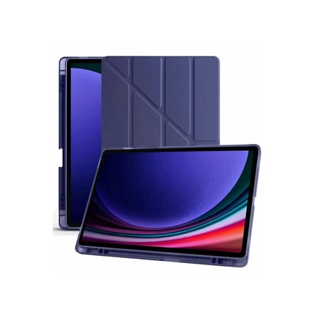 Galaxy X610 Tab S9 Fe Plus 12.4 Kılıf Kalemlikli Mars Tablet Kılıfı - Lacivert