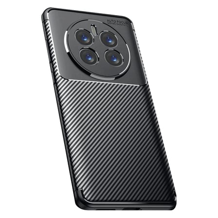 Realme 12 Pro Plus Kılıf Auto Focus Karbon Kapak - Siyah