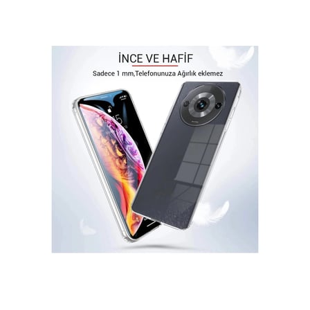 Redmi A3 4G Kılıf Lüx Şeffaf Silikon