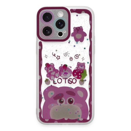 İphone 14 Pro Kılıf Sweet Desenli Silikon Kapak - Pembe