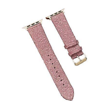 Watch 42Mm Creeper Desenli Kordon - Rose Gold