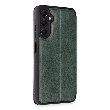 Galaxy A05S Kılıf Flip Cover - Koyu Yeşil