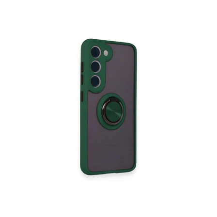 Galaxy M15 Kılıf Montreal Yüzüklü Silikon Kapak - Yeşil