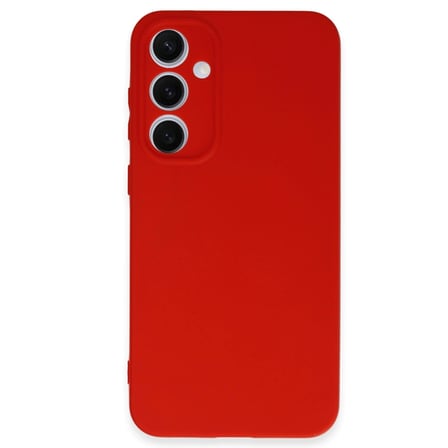 Galaxy S24 Fe Kılıf Nano İçi Kadife Silikon - Kırmızı