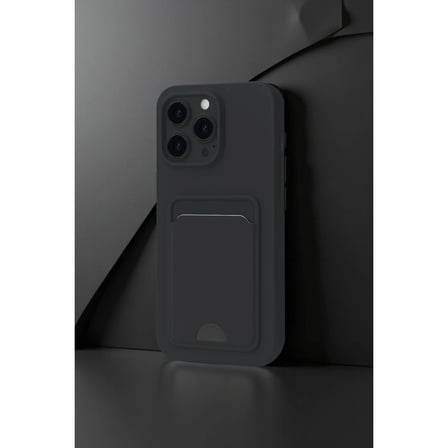 İphone 16 Pro Kılıf Kelvin Kartvizitli Silikon - Koyu Yeşil