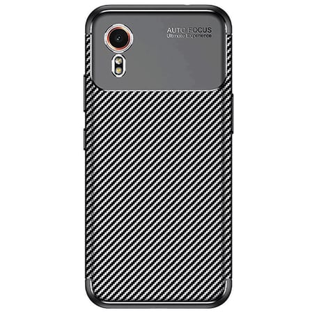 Galaxy Xcover 7 Kılıf Auto Focus Karbon Kapak - Siyah