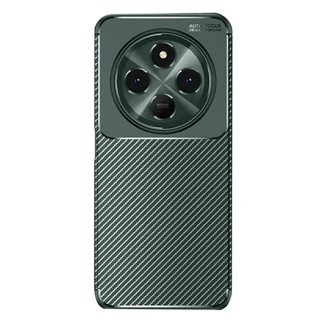 Redmi 14C Kılıf Auto Focus Karbon Kapak - Koyu Yeşil