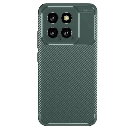 Mi 14T Kılıf Auto Focus Karbon Kapak - Koyu Yeşil