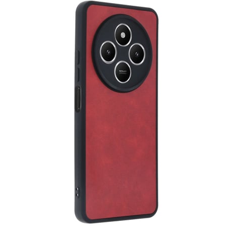 Redmi 14C Kılıf Aras Deri Kapak - Kırmızı