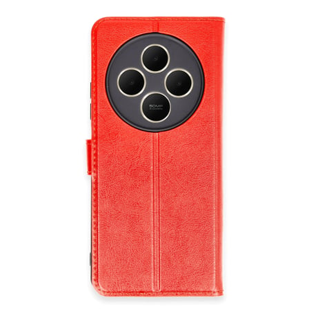 Redmi 14C Kılıf Trend S Plus Kapaklı Kılıf - Kırmızı