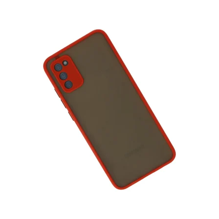 Galaxy A03S Kılıf Montreal Silikon Kapak - Kırmızı