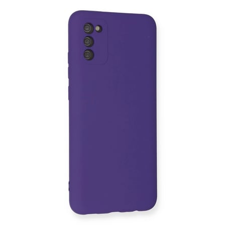 Galaxy A03S Kılıf Nano İçi Kadife Silikon - Mor
