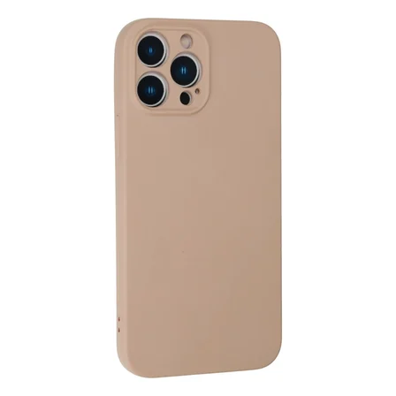 İphone 13 Pro Max Kılıf Nano İçi Kadife Silikon - Pudra