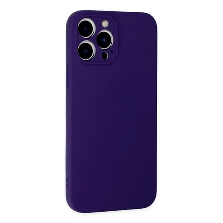 İphone 13 Pro Max Kılıf Nano İçi Kadife Silikon - Mor