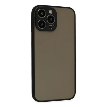 İphone 13 Pro Max Kılıf Montreal Silikon Kapak - Siyah