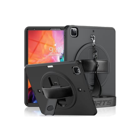İpad Pro 12.9 (2021) Kılıf Strap-C Otterbox Tablet Kapak - Siyah