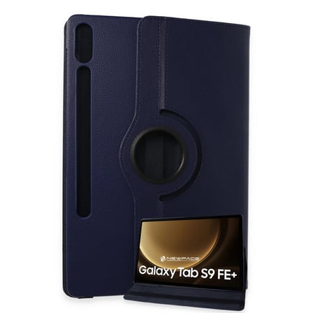 Galaxy X610 Tab S9 Fe Plus 12.4 Kılıf 360 Tablet Deri Kılıf - Lacivert